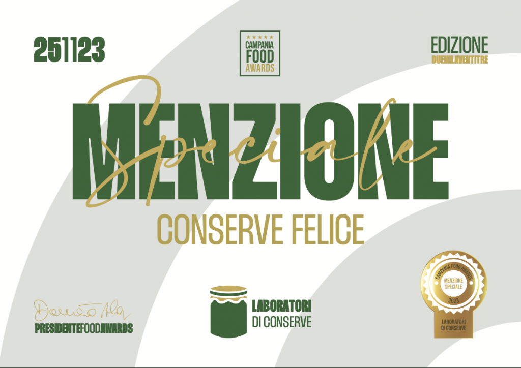 Campania Food Awards — Felice Conserve